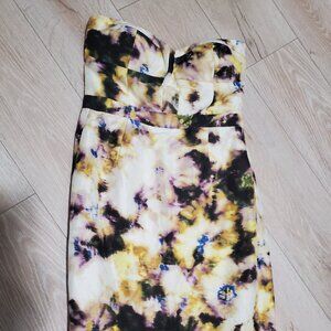 J. Crew Floral Fleurette Bustier Strapless Dress | 2